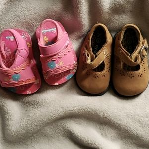 George and Garanimals baby girl shoes